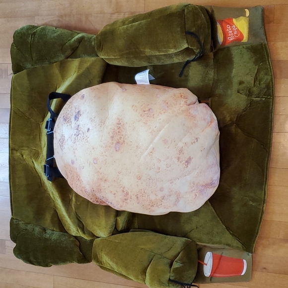 Mens Adult COUCH POTATO Halloween Costume  One Size Fits Most  Chair Tunic NWT - Picture 3 of 5